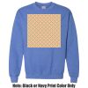 Adult Heavy Blend Heather Royal or Red 60/40 Fleece Crew (S) Thumbnail