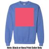 Adult Heavy Blend Heather Royal or Red 60/40 Fleece Crew (S) Thumbnail