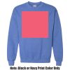 Adult Heavy Blend Heather Royal or Red 60/40 Fleece Crew (S) Thumbnail
