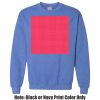 Adult Heavy Blend Heather Royal or Red 60/40 Fleece Crew (S) Thumbnail