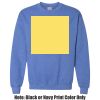 Adult Heavy Blend Heather Royal or Red 60/40 Fleece Crew (S) Thumbnail