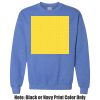 Adult Heavy Blend Heather Royal or Red 60/40 Fleece Crew (S) Thumbnail