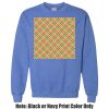 Adult Heavy Blend Heather Royal or Red 60/40 Fleece Crew (S) Thumbnail