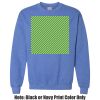 Adult Heavy Blend Heather Royal or Red 60/40 Fleece Crew (S) Thumbnail