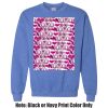 Adult Heavy Blend Heather Royal or Red 60/40 Fleece Crew (S) Thumbnail