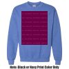 Adult Heavy Blend Heather Royal or Red 60/40 Fleece Crew (S) Thumbnail