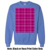 Adult Heavy Blend Heather Royal or Red 60/40 Fleece Crew (S) Thumbnail