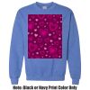 Adult Heavy Blend Heather Royal or Red 60/40 Fleece Crew (S) Thumbnail