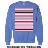 Adult Heavy Blend Heather Royal or Red 60/40 Fleece Crew (S) Thumbnail