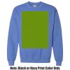 Adult Heavy Blend Heather Royal or Red 60/40 Fleece Crew (S) Thumbnail