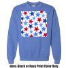 Adult Heavy Blend Heather Royal or Red 60/40 Fleece Crew (S) Thumbnail