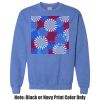 Adult Heavy Blend Heather Royal or Red 60/40 Fleece Crew (S) Thumbnail