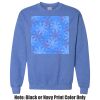Adult Heavy Blend Heather Royal or Red 60/40 Fleece Crew (S) Thumbnail