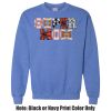 Adult Heavy Blend Heather Royal or Red 60/40 Fleece Crew (S) Thumbnail