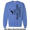 Adult Heavy Blend Heather Royal or Red 60/40 Fleece Crew (S) Thumbnail