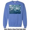 Adult Heavy Blend Heather Royal or Red 60/40 Fleece Crew (S) Thumbnail