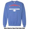 Adult Heavy Blend Heather Royal or Red 60/40 Fleece Crew (S) Thumbnail
