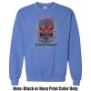 Adult Heavy Blend Heather Royal or Red 60/40 Fleece Crew (S) Thumbnail