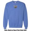 Adult Heavy Blend Heather Royal or Red 60/40 Fleece Crew (S) Thumbnail