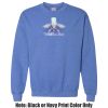 Adult Heavy Blend Heather Royal or Red 60/40 Fleece Crew (S) Thumbnail