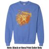 Adult Heavy Blend Heather Royal or Red 60/40 Fleece Crew (S) Thumbnail