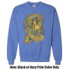 Adult Heavy Blend Heather Royal or Red 60/40 Fleece Crew (S) Thumbnail