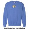 Adult Heavy Blend Heather Royal or Red 60/40 Fleece Crew (S) Thumbnail