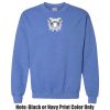 Adult Heavy Blend Heather Royal or Red 60/40 Fleece Crew (S) Thumbnail