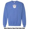 Adult Heavy Blend Heather Royal or Red 60/40 Fleece Crew (S) Thumbnail