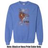 Adult Heavy Blend Heather Royal or Red 60/40 Fleece Crew (S) Thumbnail