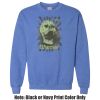 Adult Heavy Blend Heather Royal or Red 60/40 Fleece Crew (S) Thumbnail