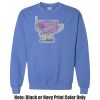 Adult Heavy Blend Heather Royal or Red 60/40 Fleece Crew (S) Thumbnail