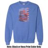 Adult Heavy Blend Heather Royal or Red 60/40 Fleece Crew (S) Thumbnail