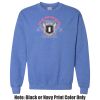 Adult Heavy Blend Heather Royal or Red 60/40 Fleece Crew (S) Thumbnail