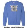 Adult Heavy Blend Heather Royal or Red 60/40 Fleece Crew (S) Thumbnail