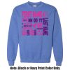 Adult Heavy Blend Heather Royal or Red 60/40 Fleece Crew (S) Thumbnail