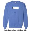 Adult Heavy Blend Heather Royal or Red 60/40 Fleece Crew (S) Thumbnail