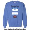 Adult Heavy Blend Heather Royal or Red 60/40 Fleece Crew (S) Thumbnail