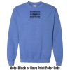 Adult Heavy Blend Heather Royal or Red 60/40 Fleece Crew (S) Thumbnail