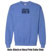 Adult Heavy Blend Heather Royal or Red 60/40 Fleece Crew (S) Thumbnail