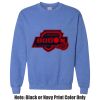 Adult Heavy Blend Heather Royal or Red 60/40 Fleece Crew (S) Thumbnail