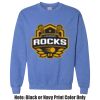 Adult Heavy Blend Heather Royal or Red 60/40 Fleece Crew (S) Thumbnail