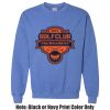 Adult Heavy Blend Heather Royal or Red 60/40 Fleece Crew (S) Thumbnail