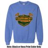 Adult Heavy Blend Heather Royal or Red 60/40 Fleece Crew (S) Thumbnail