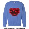Adult Heavy Blend Heather Royal or Red 60/40 Fleece Crew (S) Thumbnail