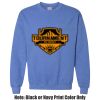 Adult Heavy Blend Heather Royal or Red 60/40 Fleece Crew (S) Thumbnail