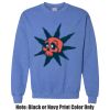 Adult Heavy Blend Heather Royal or Red 60/40 Fleece Crew (S) Thumbnail