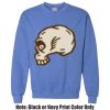 Adult Heavy Blend Heather Royal or Red 60/40 Fleece Crew (S) Thumbnail