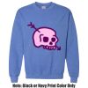 Adult Heavy Blend Heather Royal or Red 60/40 Fleece Crew (S) Thumbnail