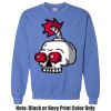 Adult Heavy Blend Heather Royal or Red 60/40 Fleece Crew (S) Thumbnail